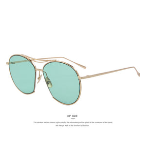 MERRY'S Women Bang Fashion Sunglasses Classic Brand Designer Sunglasses Vintage Twin Beam Metal Frame Glasses S'8006
