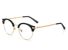 Load image into Gallery viewer, Fashion Metal Half Frame Glasses Frame Retro Woman Men Reading Glass Clear Lens Computer Eyeglass spectacles oculos de grau