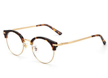 Load image into Gallery viewer, Fashion Metal Half Frame Glasses Frame Retro Woman Men Reading Glass Clear Lens Computer Eyeglass spectacles oculos de grau