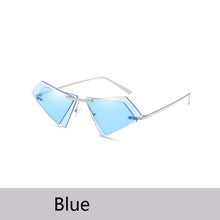 Load image into Gallery viewer, Heart sunglass personality double lens frameless sunglasses new men and women trend sun glasses fashion sunglass   JY66265