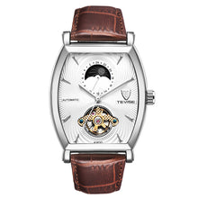 Load image into Gallery viewer, TEVISE Luxury Water-Proof Automatic Mechanical Men Watch Moon Phase Genuine Leather Self-Winding Man Casual Wristwatch + Box