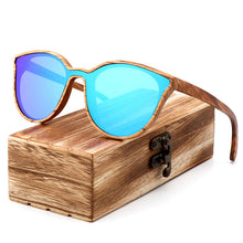 Load image into Gallery viewer, luxury Fashion Polarized Lady Cat Eye Sunglasses Wood Handmade Glasses Ladies Christmas Gifts With Bamboo Box Dama gafas de sol