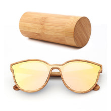 Load image into Gallery viewer, luxury Fashion Polarized Lady Cat Eye Sunglasses Wood Handmade Glasses Ladies Christmas Gifts With Bamboo Box Dama gafas de sol