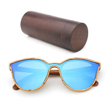 Load image into Gallery viewer, luxury Fashion Polarized Lady Cat Eye Sunglasses Wood Handmade Glasses Ladies Christmas Gifts With Bamboo Box Dama gafas de sol