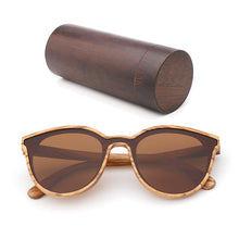 Load image into Gallery viewer, luxury Fashion Polarized Lady Cat Eye Sunglasses Wood Handmade Glasses Ladies Christmas Gifts With Bamboo Box Dama gafas de sol