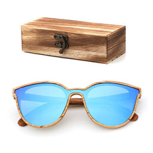 Load image into Gallery viewer, luxury Fashion Polarized Lady Cat Eye Sunglasses Wood Handmade Glasses Ladies Christmas Gifts With Bamboo Box Dama gafas de sol