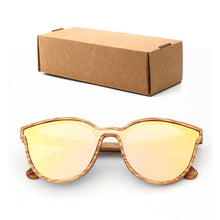 Load image into Gallery viewer, luxury Fashion Polarized Lady Cat Eye Sunglasses Wood Handmade Glasses Ladies Christmas Gifts With Bamboo Box Dama gafas de sol