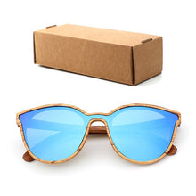Load image into Gallery viewer, luxury Fashion Polarized Lady Cat Eye Sunglasses Wood Handmade Glasses Ladies Christmas Gifts With Bamboo Box Dama gafas de sol