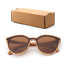 Load image into Gallery viewer, luxury Fashion Polarized Lady Cat Eye Sunglasses Wood Handmade Glasses Ladies Christmas Gifts With Bamboo Box Dama gafas de sol