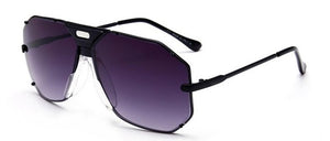 VazRobe Square Men Women Sunglasses Oversized Male Sunglass Brand Gold Man Sun Glasses Steam Punk 2018 Flat Top Fashion Uv400
